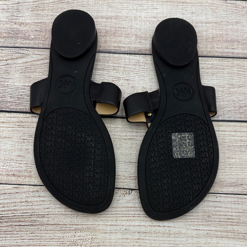 Michael Kors Black and Gold Sandals for Women - Picture 4 of 4